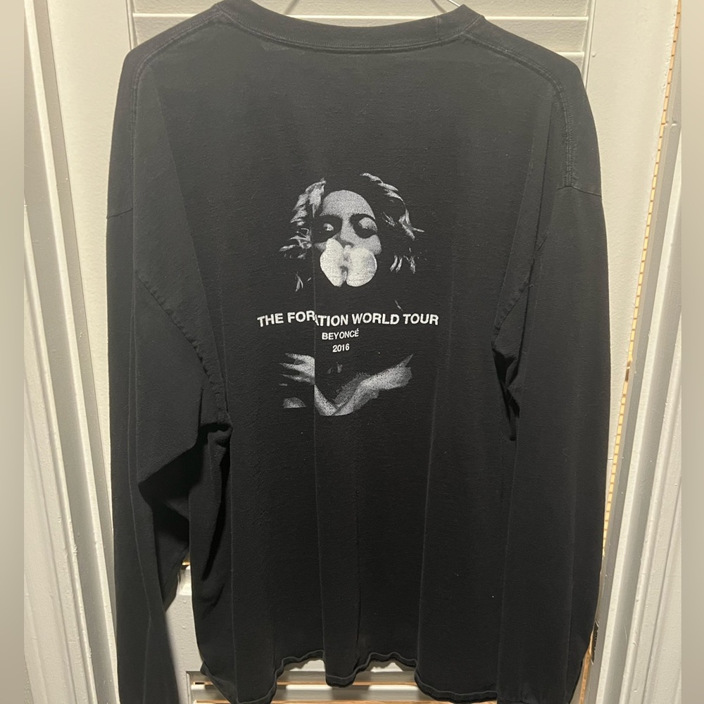 Beyoncé formation world tour 2016 band tee long sleeve XL